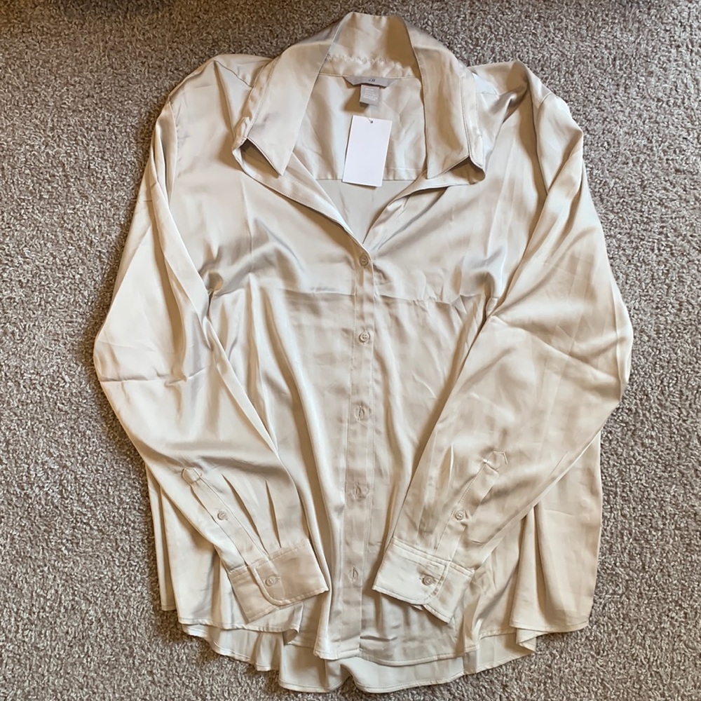 H&M Silk Button Down